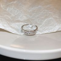 Einfacher Stil Einfarbig Kupfer Inlay Zirkon Offener Ring 1 Stück sku image 4