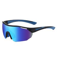 Hip-hop Sports Color Block Tac Square Half Frame Sports Sunglasses main image 3