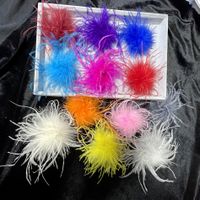 Retro Solid Color Feather Unisex Brooches main image 1