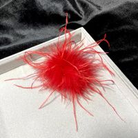 Retro Solid Color Feather Unisex Brooches sku image 3