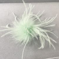 Retro Solid Color Feather Unisex Brooches sku image 14