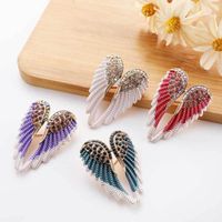 Retro Wings Alloy Inlay Artificial Gemstones Unisex Brooches main image 2