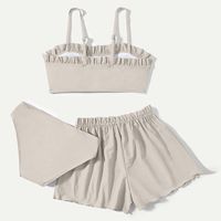 Girl's Simple Style Solid Color 3 Piece Set Bikinis main image 3