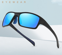 Original Design Solid Color Tac Square Full Frame Sports Sunglasses main image 4