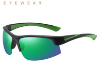 Retro Solid Color Tac Square Half Frame Sports Sunglasses main image 2