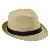 Men's Classic Style Solid Color Curved Eaves Fedora Hat main image 4