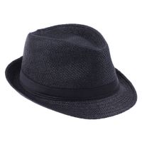 Men's Classic Style Solid Color Curved Eaves Fedora Hat main image 3