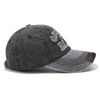 Unisex Retro Letter Curved Eaves Baseball Cap main image 4