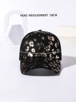 Unisex Casual Simple Style Stripe Lattice Flower Curved Eaves Baseball Cap sku image 22