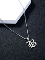 Casual Simple Style Letter Stainless Steel Men's Pendant Necklace main image 3