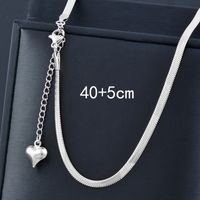 Stainless Steel 18K Gold Plated White Gold Plated Simple Style Plating Solid Color Necklace sku image 3