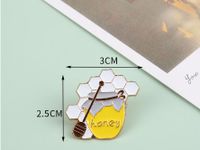 Cute Letter Bee Alloy Enamel Unisex Brooches main image 2