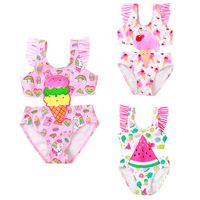 New Girl's Swimsuit One-piece Embroidered Flounced Children's Swimwear Baby Girl High Quality Comfortable High Elastic Swimsuit main image 5