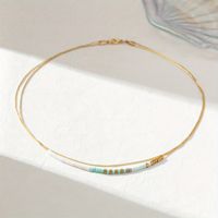 Casual Vacation Geometric Beaded Plating 14k Gold Plated Women's Necklace main image 8