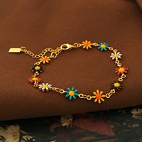 Classic Style Flower Copper Plating Women's Bracelets Necklace main image 3