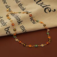 Classic Style Flower Copper Plating Women's Bracelets Necklace main image 4
