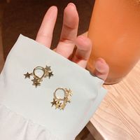 Simple Style Star Alloy Plating Women's Earrings main image 2