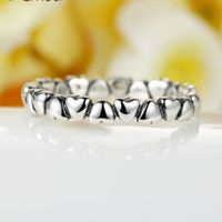 Simple Style Heart Shape Alloy Plating Women's Rings sku image 1