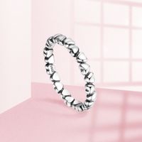 Simple Style Heart Shape Alloy Plating Women's Rings main image 2