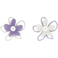 Sweet Flower Alloy Inlay Artificial Pearls Women's Ear Studs main image 2