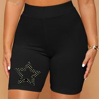 Women's Daily Sports Casual Sports Letter Star Heart Shape Shorts Printing Leggings main image 3