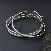 Vintage Style Geometric Solid Color Stainless Steel Chain Choker sku image 1