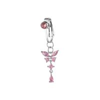 Fashion Butterfly Copper Plating Inlay Zircon Belly Ring 1 Piece sku image 2