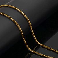 Stainless Steel 18K Gold Plated White Gold Plated Simple Style Plating Solid Color Necklace main image 2