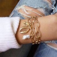 Casual Punk Simple Style Geometric Butterfly Stainless Steel Alloy Chain Hollow Out Inlay Artificial Gemstones Artificial Diamond Gold Plated Silver Plated Bangle main image 8
