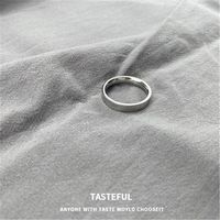 Simple Titanium Steel Glossy Fine Ring Wholesale Nihaojewelry main image 9