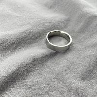 Simple Titanium Steel Glossy Fine Ring Wholesale Nihaojewelry sku image 19
