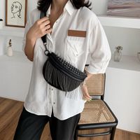 Women's Streetwear Stripe Pu Leather Waist Bags main image 2