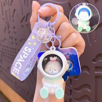 Cute Astronaut Plastic Patchwork Women's Keychain sku image 1