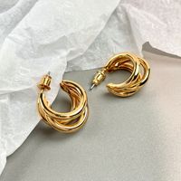 Wholesale Jewelry 1 Pair Simple Style Round Alloy Drop Earrings sku image 3