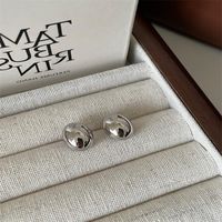 1 Pair Simple Style Korean Style Solid Color Plating Alloy Ear Studs main image 3