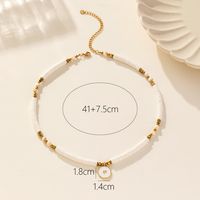 Ethnic Style Round Flower Stainless Steel Alloy Shell Plating 18k Gold Plated Pendant Necklace main image 5