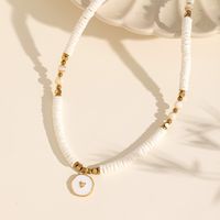 Ethnic Style Round Flower Stainless Steel Alloy Shell Plating 18k Gold Plated Pendant Necklace main image 4