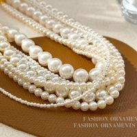 Wholesale Jewelry Elegant Streetwear Round Imitation Pearl Necklace main image 5