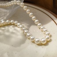 Wholesale Jewelry Elegant Streetwear Round Imitation Pearl Necklace sku image 4