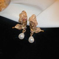 1 Pair Simple Style Flower Inlay Copper Zircon Ear Studs sku image 7