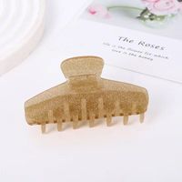 Women's Simple Style Solid Color Arylic Handmade Hair Claws sku image 5