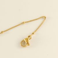 Casual Simple Style Solid Color 304 Stainless Steel Plating Titanium Steel 18K Gold Plated Women'S Anklet main image 3