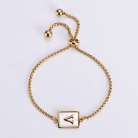 Simple Style Letter 304 Stainless Steel 18K Gold Plated Shell Bracelets In Bulk sku image 24