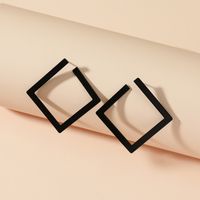 1 Paar Elegant Einfacher Stil Rhombus Eisen Ohrstecker sku image 7