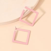 1 Pair Elegant Simple Style Rhombus Iron Ear Studs main image 2