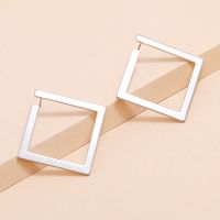 1 Paar Elegant Einfacher Stil Rhombus Eisen Ohrstecker sku image 6