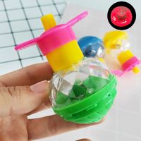 Colorful Music Light-emitting Gyro Children's Rotary Table Flash Electric Toy Imitation Wooden Top sku image 1