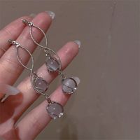 1 Pair Fashion Star Alloy Plating Artificial Pearls Rhinestones Women's Drop Earrings sku image 5