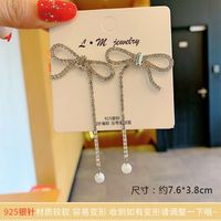 1 Pair Fashion Star Alloy Plating Artificial Pearls Rhinestones Women's Drop Earrings sku image 14