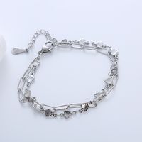 Casual Simple Style Triangle Heart Shape 304 Stainless Steel 18K Gold Plated No Inlaid Bracelets In Bulk sku image 5